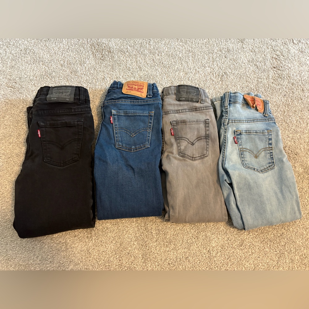 Levi's Boys Regular 511 l Jeans - Black, Dark Blue, Gray, Light Blue